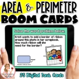 4.MD.3 Area and Perimeter BOOM Cards | Digital Task Cards