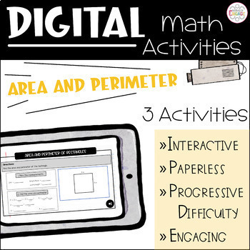 Preview of 4.MD.3: Area and Perimeter Digital Math Activities