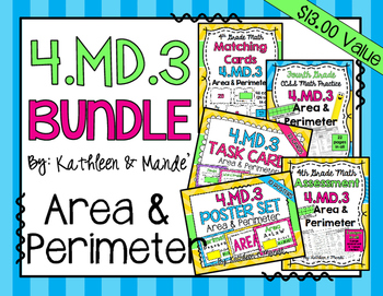 Preview of 4.MD.3 BUNDLE: Area & Perimeter
