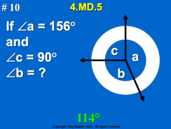 Preview of 4.MD.5 4th Grade Math - Recognize Angles as Geometric Shapes Google Slide Set