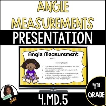 Preview of 4.MD.5 Angle Measurements Google Slides Teaching Presentation