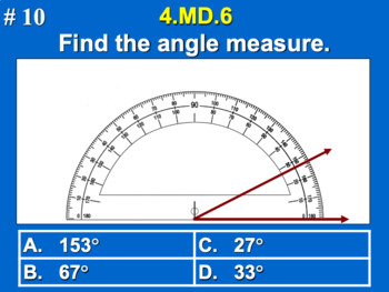 Preview of 4.MD.6 4th Grade Math - Measure Angles Using A Protractor Bundle with Google