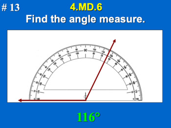 Preview of 4.MD.6 4th Grade Math - Measure Angles Using A Protractor Google Slide Set