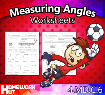 Preview of Measuring Angles Worksheets