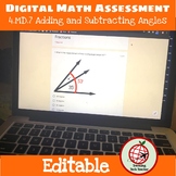 4.MD.7 Adding and Subtracting Angles: Google Forms Assessment