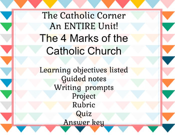 Preview of 4 Marks of the Catholic Church: An Entire Unit!