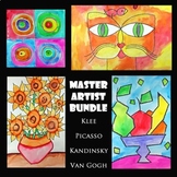 4 Master Artist Art Projects BUNDLE | EASY Drawing & Paint