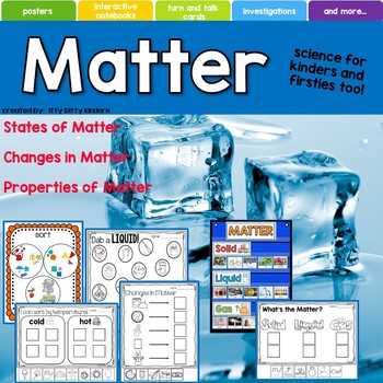 Preview of Matter, Solids, Liquids, Gases, Changes in Matter, Kindergarten, First Grade