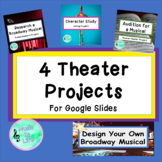 4 Middle School Theater Projects for Google Slides