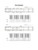 4 Minor Pentascales: Assignment Sheet for Beginning Pianists