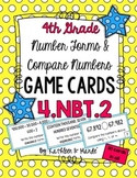 4.NBT.2 Game Cards: Forms of Numbers & Compare Numbers