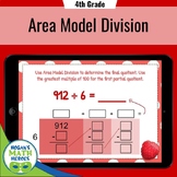 4.NBT.6 Area Model Division Task Cards | BOOM, Google, Printables
