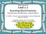 4.NBT.A.3  Rounding Word Problems Task Cards