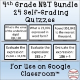 4.NBT Google Classroom™ Digital Quiz Bundle Google Forms™