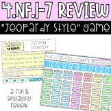 4.NF.1-7 Fraction & Decimals "Jeopardy Style" Review Game 