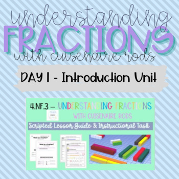 Preview of Understanding Fractions Introduction (4.NF.3) - Guided Instructional Task