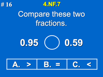 Preview of 4.NF.7 4th Grade Math - Compare Two Decimals to Hundredths Bundle with Google