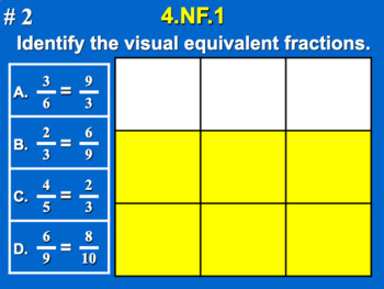 Preview of 4.NF.A.1 4th Grade Math - Explain Why Fractions are Equivalent Bundle w/ Google
