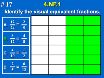 Preview of 4.NF.A.1 4th Grade Math - Explain Why Fractions are Equivalent Google Slide Set