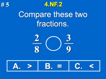 Preview of 4.NF.A.2 4th Grade Math - Compare Two Fractions Bundle with Google