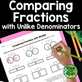 Comparing Fractions Worksheet with Unlike Denominators