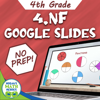 Preview of 4.NF Digital Math Lessons | Google Slides