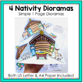 Christmas Nativity Dioramas - Cut & Paste Craft Printable 