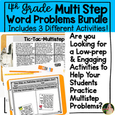 Multi Step Word Problem | 4th Grade Low-prep Activities | 