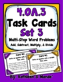 4.OA.3 Task Cards {Set 3}: Multi-Step Problems (Add, Subtr