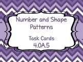 4.OA.5- Number and Shape Patterns Task Cards