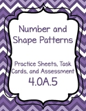 4.OA.5- Number and Shape Patterns Teaching Pack