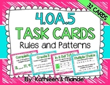 4.OA.5 Task Cards: Rules and Patterns