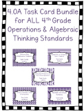 4.OA Task Cards Bundle for ALL 4th Grade OA Standards- 5 Sets!