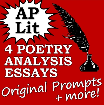 Preview of 4 Original AP Literature Poetry Essays (+Bonus Materials!)