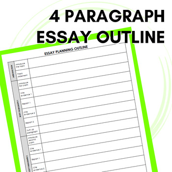 can i write a 4 paragraph essay