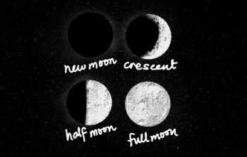 Preview of 4 Phases of the Moon | Poster (jpeg)