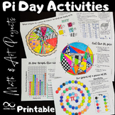 4 Pi Day Math Activities | Math & Art Projects | Coloring 