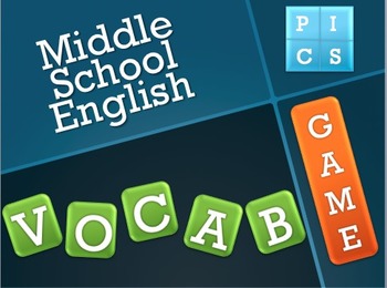Preview of 4 Pics 1 Word-Middle School Vocabulary Game