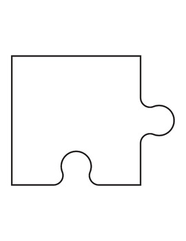 Jigsaw Puzzle Blank Template Stock Illustrations – 5,129 Jigsaw