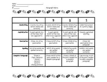 Preview of 4 Point Analytic Paragraph Writing Rubric