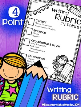 Preview of FREE 4-Point Writing Rubric (Checklist) for Expository Writing Grades 4-5 (NYS)