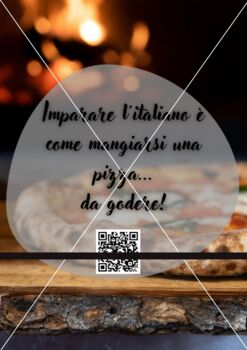 Preview of 4 Printable Italian Language Motivational Classroom Posters! 2 with Qr Codes