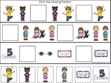 4 Printable Learn the 5 Senses Fill In the Missing Pattern Games.