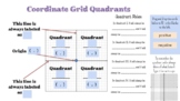 4 Quadrant Coordinate Grid Digital/Interactive Notes (Goog