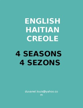 Preview of 4 SEASONS IN HAITIAN CREOLE