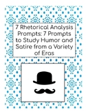 7 Satirical Rhetorical Analysis Prompts, AP English Langua