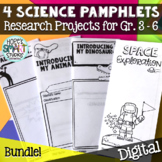 4 Science Brochures/Pamphlets - Research Projects for Grad