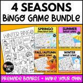 4 Seasons BINGO Bundle - Fall, Winter, Spring, and Summer BINGO