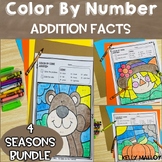 May Spring Coloring Pages Sheets Addition Color by Number 