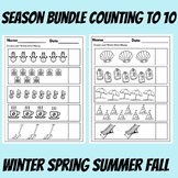 4 Seasons Counting to 10 BUNDLE Winter Spring Summer Fall 